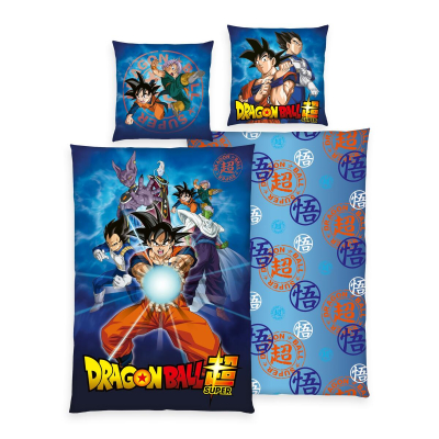 Plava 2-dijelna posteljina DRAGON BALL SUPER, 140x200 cm