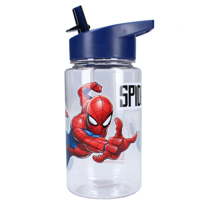 Plava dječja bočica SPIDER-MAN Let's eat (450 ml)