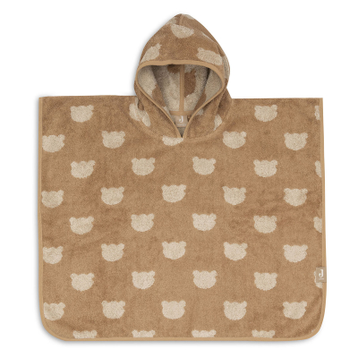 Smeđi dječji pončo Jacquard TEDDY BEAR, Jollein®