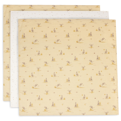 Pješčano žute tetra pelene KANGAROOTS (70X70 cm) – 3 komada, Jollein®