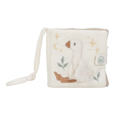 Krem bijela senzorna putna knjižica Newborn Naturals (0m+), Little Dutch (LD8419)