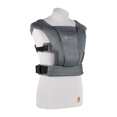 Siva Ergobaby nosiljka Embrace Air Mesh, Washed Black