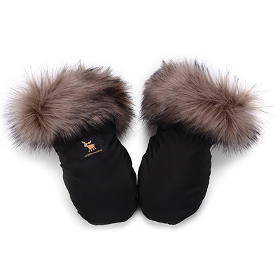 Crne i zlatne SHINE YUKON rukavice za kolica (univerzalne), Cottonmoose