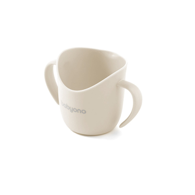Bež ergonomska šalica za piće FLOW (6m+), Babyono