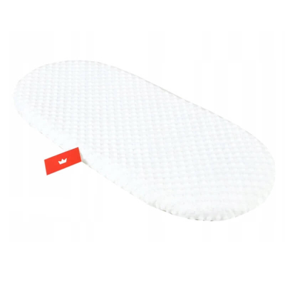 BIJELA ovalna plahta za madrac PLIŠ 75/80x35/40 cm, BabyLux