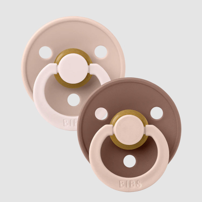 BIBS duda Colour Fusion Blush/Woodchuck, 6-18M (2 komada)