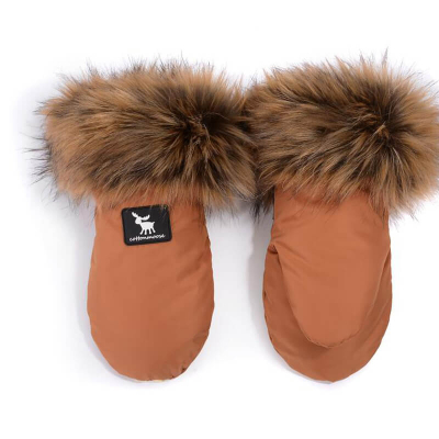Karamel smeđe YUKON rukavice za kolica (univerzalne), Cottonmoose