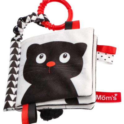 Crno-bijela senzorna knjiga TKO JE TO?, Mom's care, 0m+