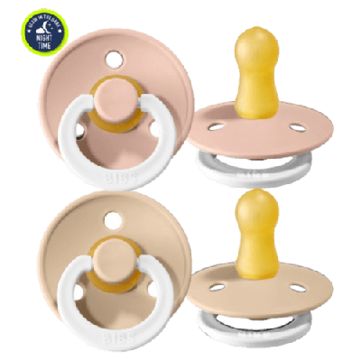 Duda BIBS - Vanilla&Blush 0-6M NOĆNI (2 komada)