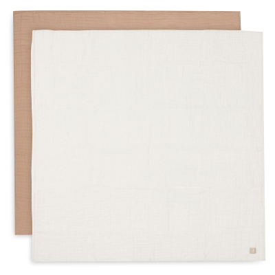 Smeđe muslinske tetra pelene Biscuit/IVORY (115x115 cm) - 2 komada, Jollein®