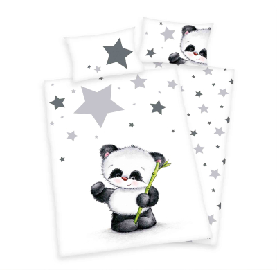 2-dijelna posteljina LARA PANDA 135x100 cm FLANEL