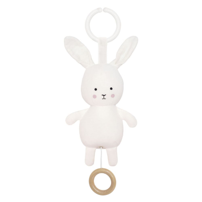 Krem bijela glazbena igračka BUNNY (0m+), Jabadabado