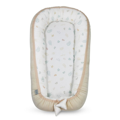 Dvostrano gnijezdo za bebe, IVORY - BEIGE, HARMONY, TINY STAR