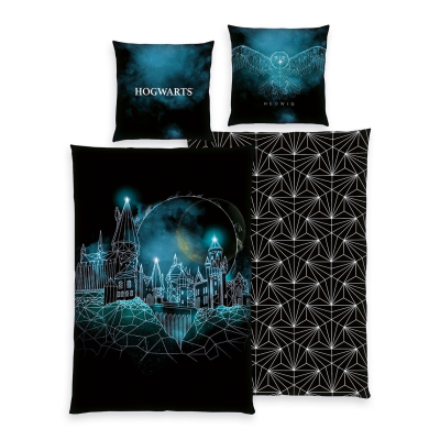 Posteljina Harry Potter LUMOS HOGWARTS, 140x200 cm