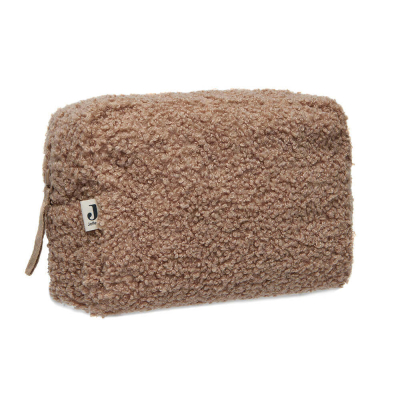 Smeđa plišana kozmetička torbica Biscuit BOUCLE, Jollein®
