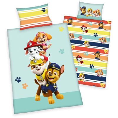Mint 2-dijelna posteljina PATROLNE ŠAPE, 135x100 cm, Paw Patrol