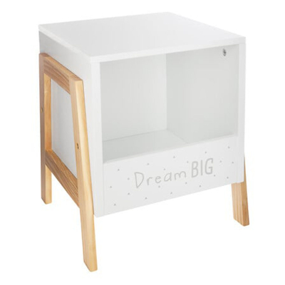 Dream BIG bijeli noćni ormarić, 33x40 cm, Atmosphera®