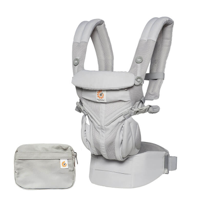 Biserno siva Ergobaby nosiljka Cool Air Omni 360, biserno siva