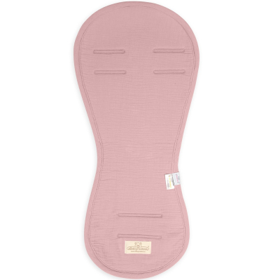 Pastelno roza MUSLIN univerzalna zračna podloga za autosjedalicu ili kolica 5mm, BabyMatex