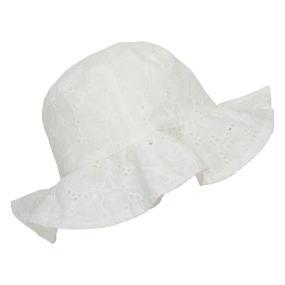 Bijeli dječji bucket hat šeširić (2-4 godine) CLOUD ČIPKA – En Fant