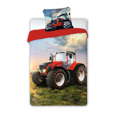 2-dijelna posteljina CRVENI TRAKTOR - TURBO 140x200 cm
