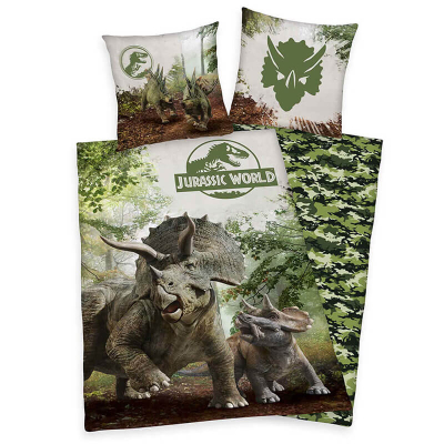2-dijelna posteljina TRICERATOPS Jurassic World 140x200 cm Herding