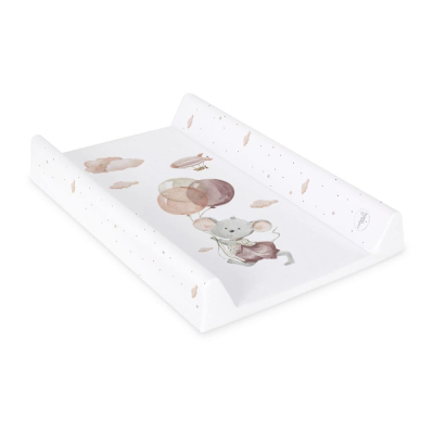 Bijela PODLOGA ZA PREVIJANJE s čvrstom bazom Basic MOUSE 50x70 cm, Ceba