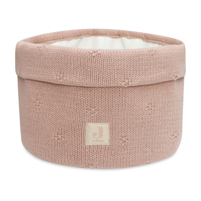 Puder ružičasta pletena košara za pohranu Cosy Knit Wild Rose, Jollein®