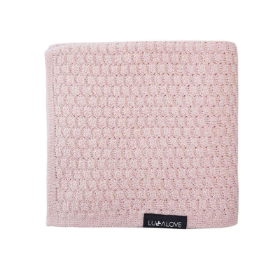 Puder roza MERINO poplun BUTTERFLY, Lullalove 90x100 cm - PREMIUM