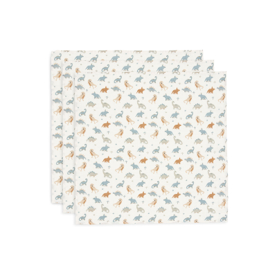Bijele tetra pelene ROARSOME (70x70 cm) - 3 komada, Jollein®