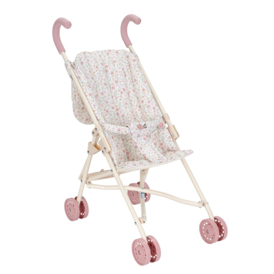 Roza metalna kolica za djevojčice Soft Flowers (36 mjeseci+), Little Dutch (LD4585)
