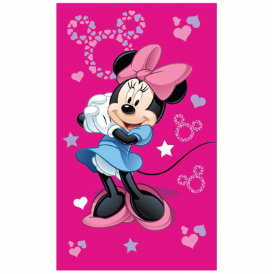 Ružičasti dječji ručnik Minnie Mouse, 30x50 cm, ©DISNEY