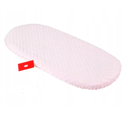 RUŽIČASTA ovalna plahta za madrac PLIŠ 75/80x35/40 cm, BabyLux