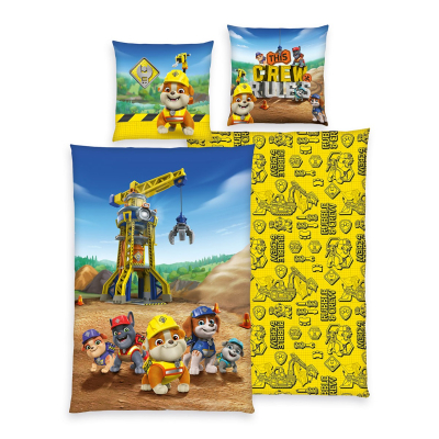2-dijelna posteljina PAW Patrol - Rubble & Crew 140x200 cm