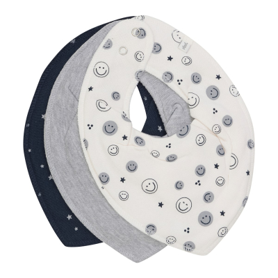 Krem bijeli podbradnjak - Smiley, 778 Dark Navy (3 komada), Pippi®