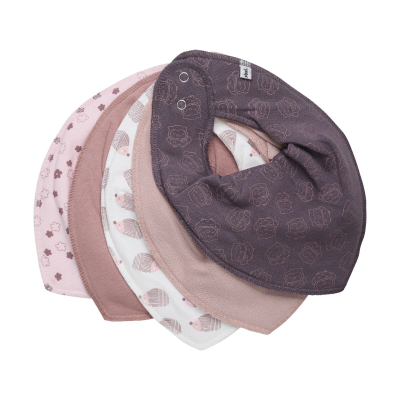Podbradnjaci za bebe OLD ROSE (5 komada), Pippi®