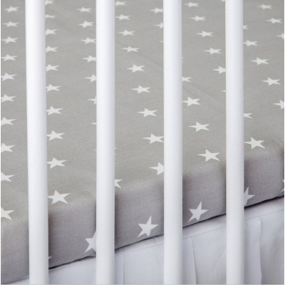 SIVA plahta za madrac 120x60 cm sa bijelim ZVJEZDICAMA BabyLux