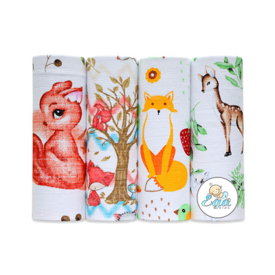Tetra pelene s printom BAMBI, CH-5936 (4 KOM) Ega