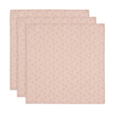 Ružičaste tetra pelene MIFFY SILHOUETTES WILD ROSE (70X70 cm) – 3 komada, Jollein®