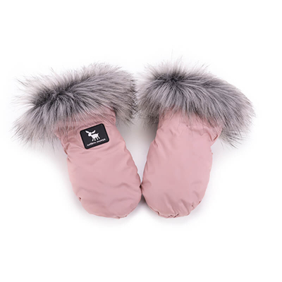 Puder ružičaste YUKON rukavice za kolica (univerzalne), Cottonmoose
