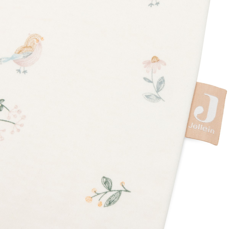 Kremasto bijela jersey vreća za spavanje LOVELY BIRDS, 3-6 m, Jollein®