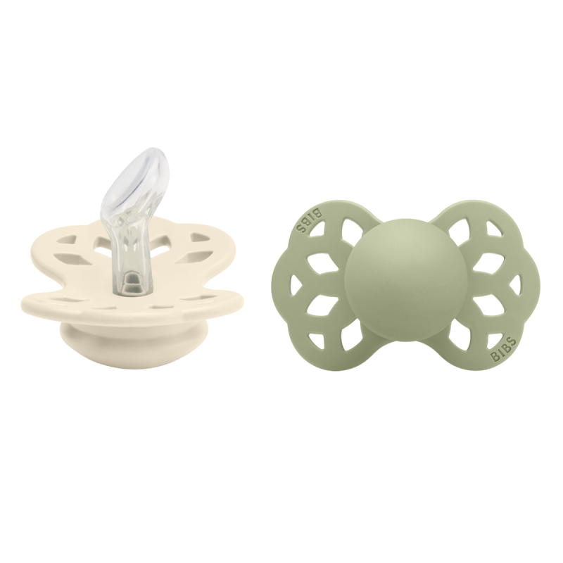Duda BIBS - Ivory & Sage Silicone