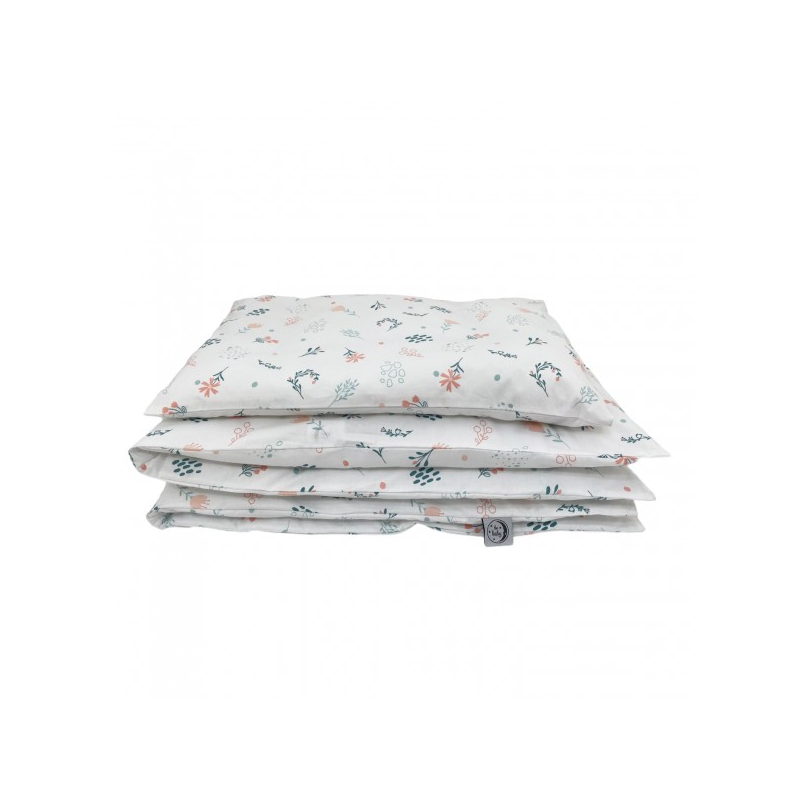 Bela 2-delna posteljnina FLORAL 135x100 cm
