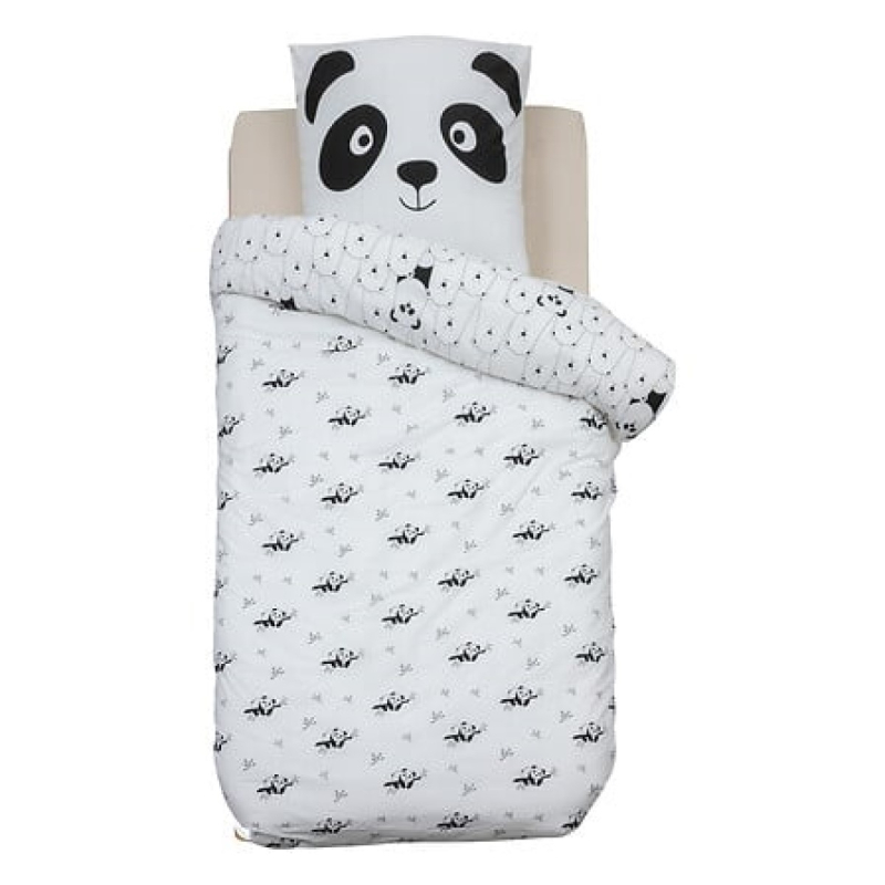 Bijela 2-dijelna posteljina PANDA 140x200 cm, Atmosphera®