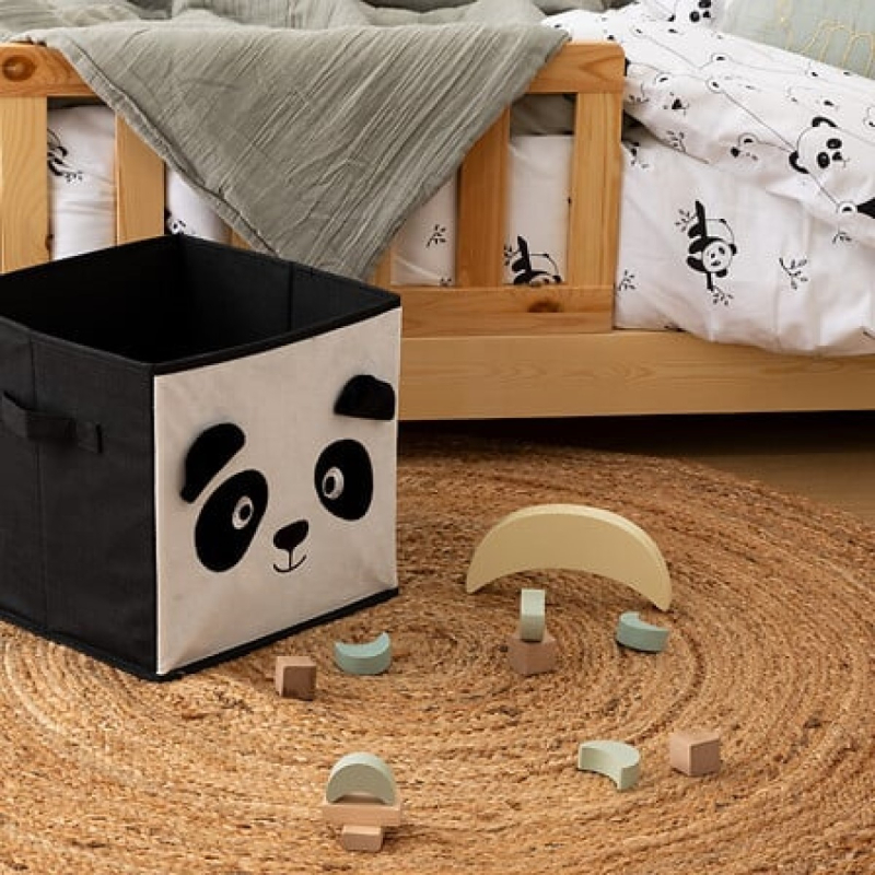 Bijela 2-dijelna posteljina PANDA 140x200 cm, Atmosphera®