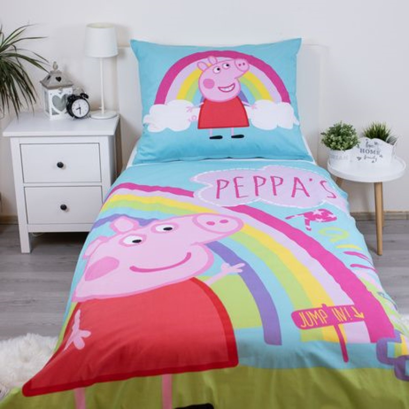 Dvodijelni set posteljine PEPPA PIG duga 140x200 cm