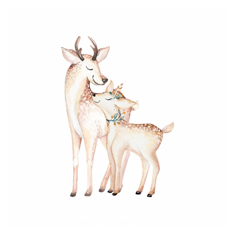 Stenske nalepke BAMBI in mamica