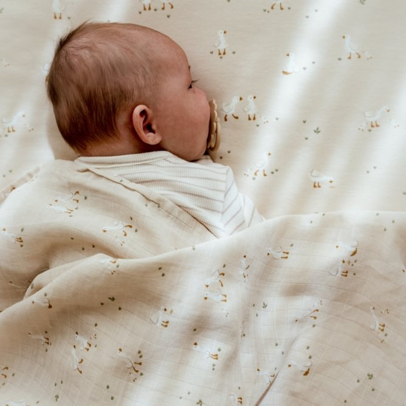 Bež muslin pelena 120 x 120 cm Little Goose, Little Dutch (TE51925032)