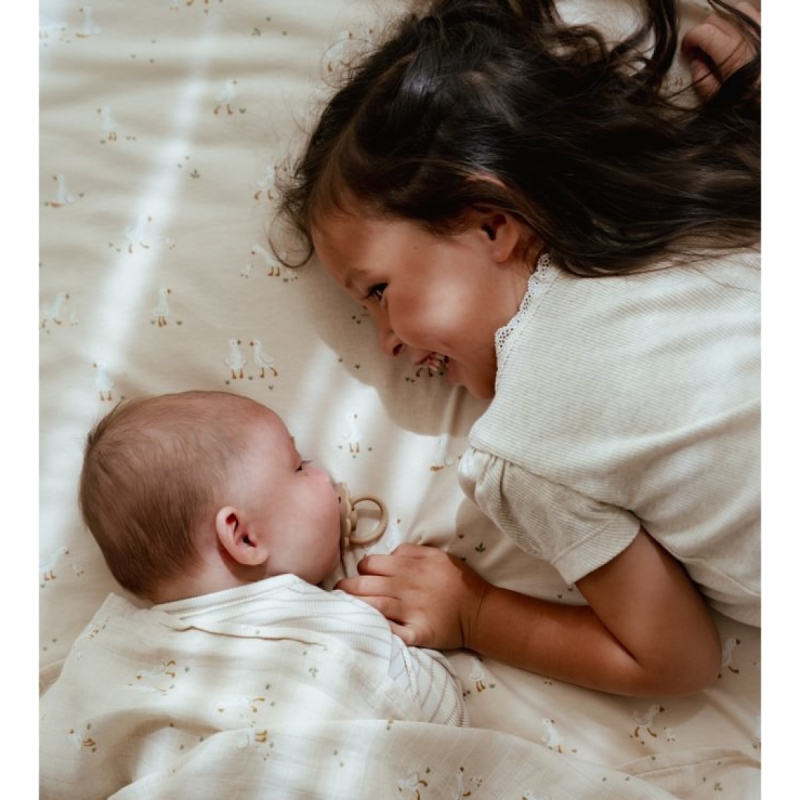 Bež muslin pelena 120 x 120 cm Little Goose, Little Dutch (TE51925032)