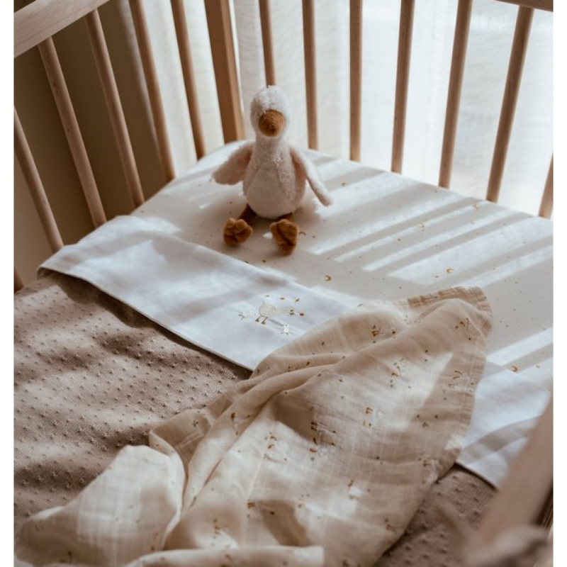 Bež muslin pelena 120 x 120 cm Little Goose, Little Dutch (TE51925032)